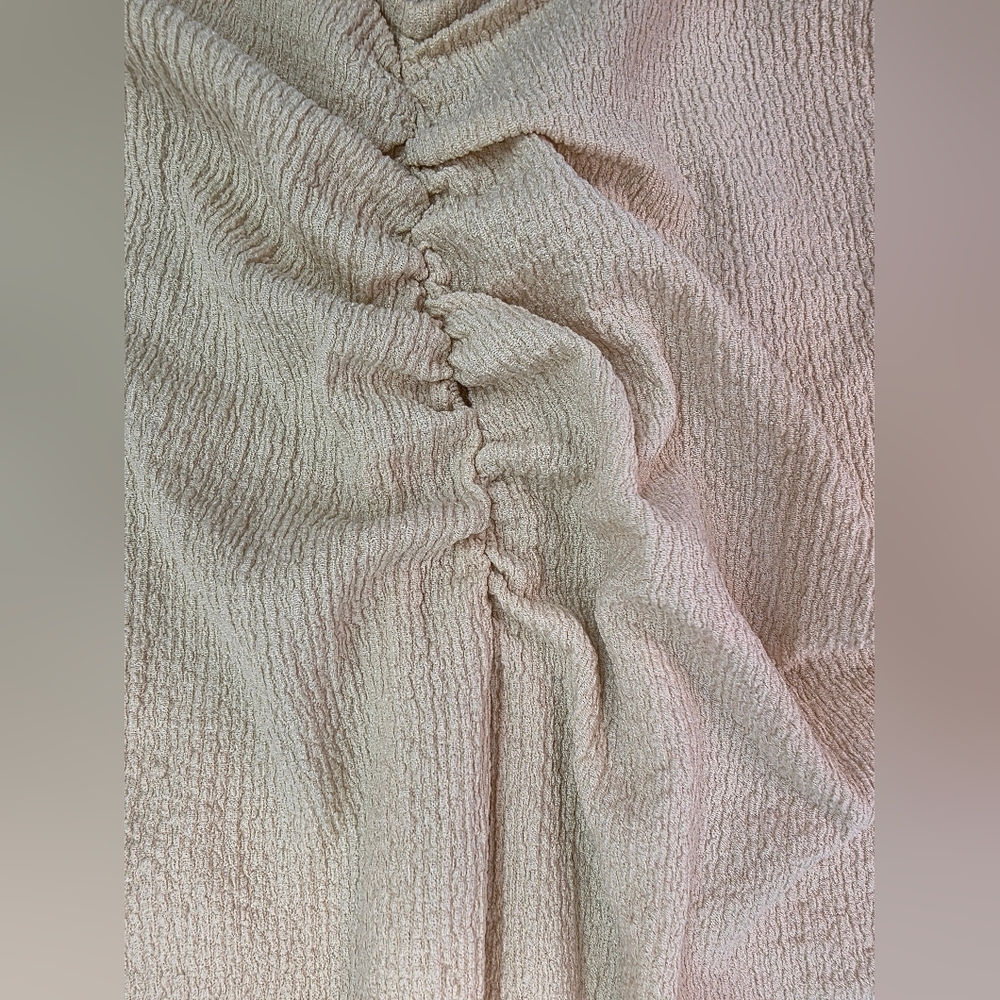 Anthropologie Free People Lyla Beach Ruched Maxi Dress in Summer Khaki - Picture 8 of 8